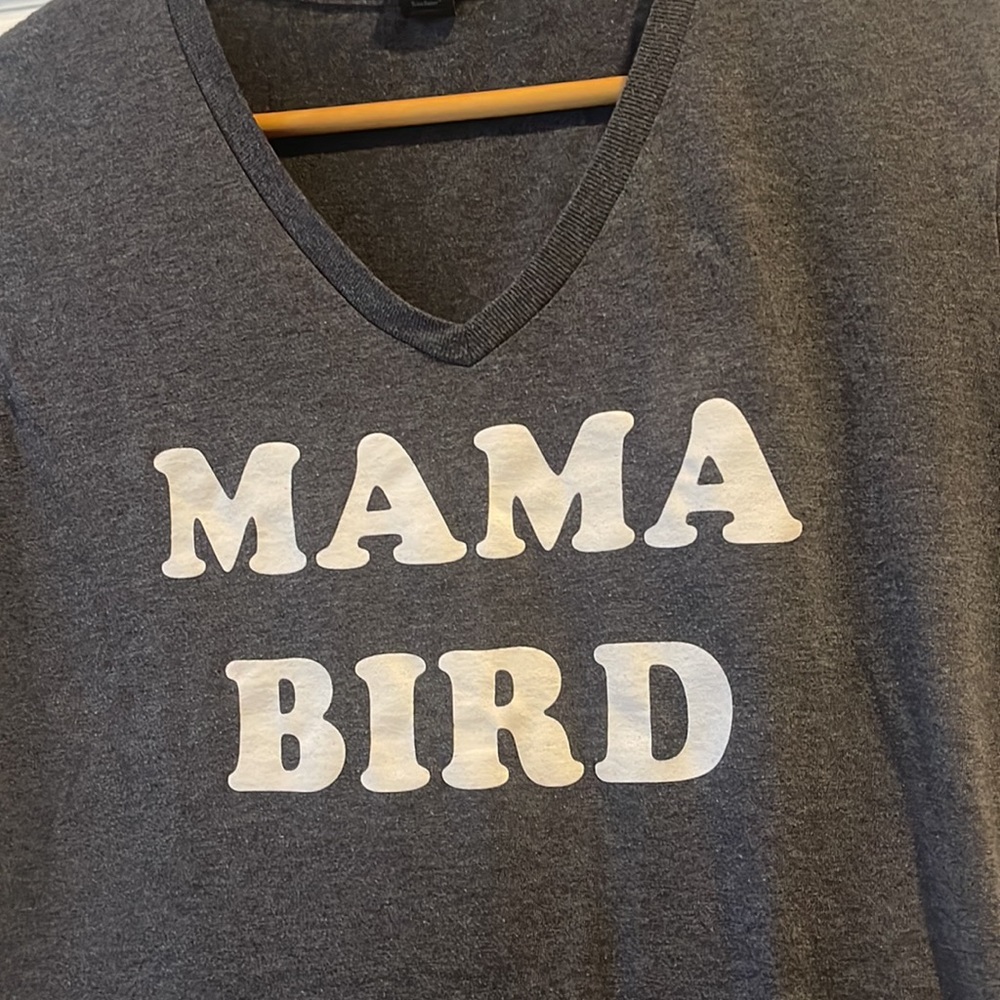 Mama Bird Soft V-Neck Lightweight Tee View 2